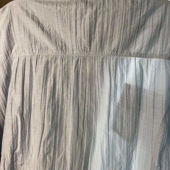 Just Cavalli Mens Shirt Light Blue Size 2XL Vintage Crinkle Textured Button Up - Picture 8 of 12